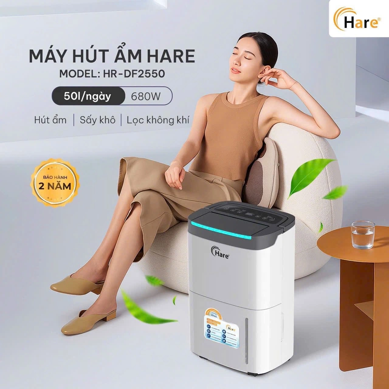 Máy Hút Ẩm và Lọc Không Khí Hare 1