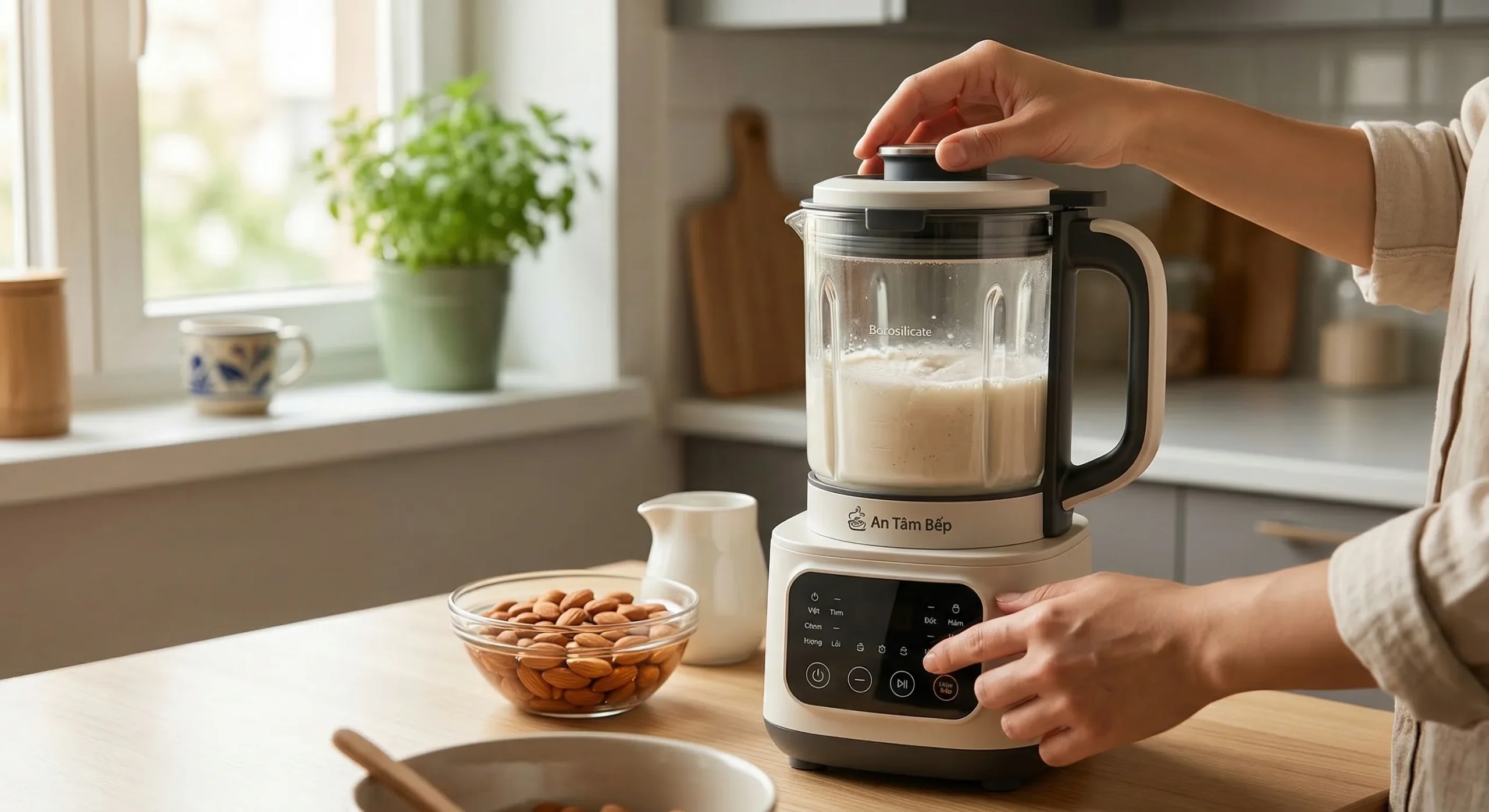 máy làm sữa hạt giá dưới 2 triệu