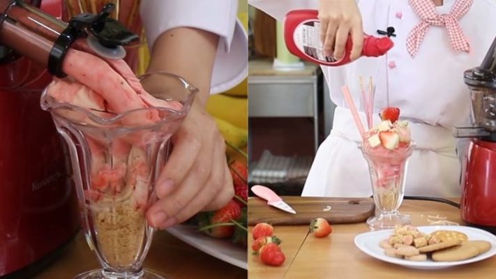 cách làm kem ở máy ép chậm