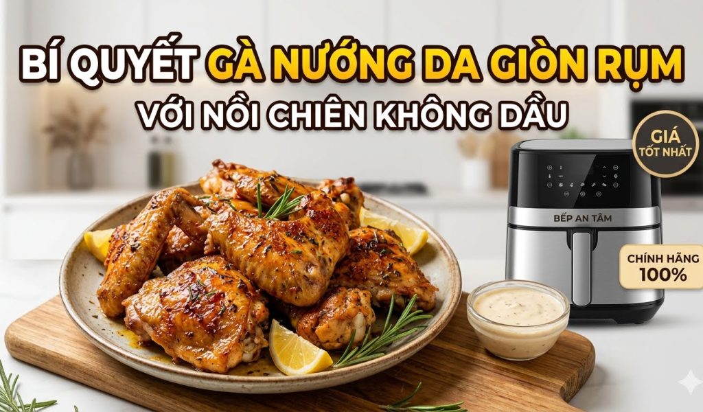 cách nướng gà bằng nồi chiên không dầu đơn giản